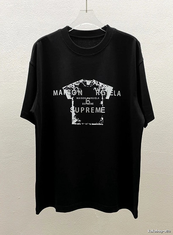 Maison Margiela Co-branded Street-style Black T-Shirt