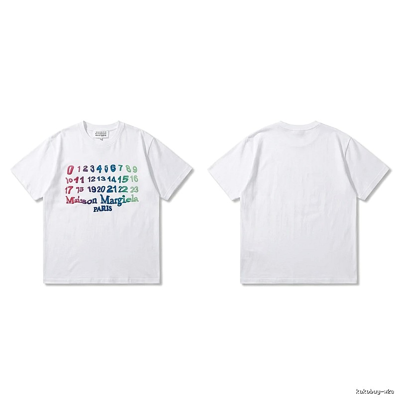 Maison Margiela digital-style white T-shirt