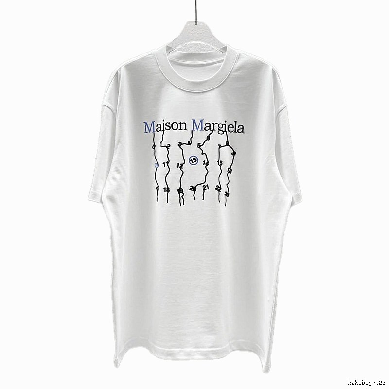 Maison Margiela Digital Trendy Cool Style White T-Shirt