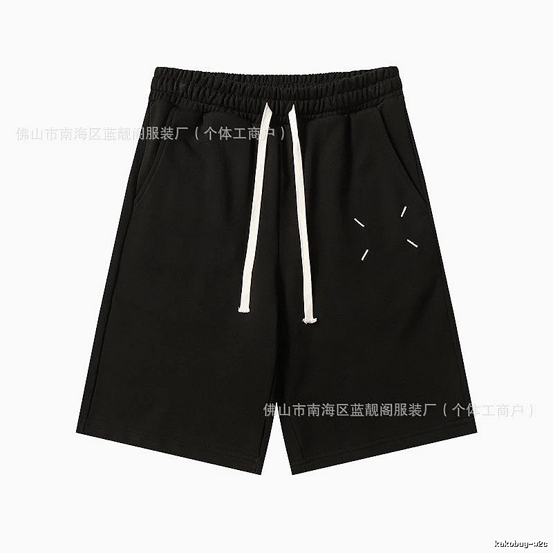Maison Margiela minimalist style black shorts