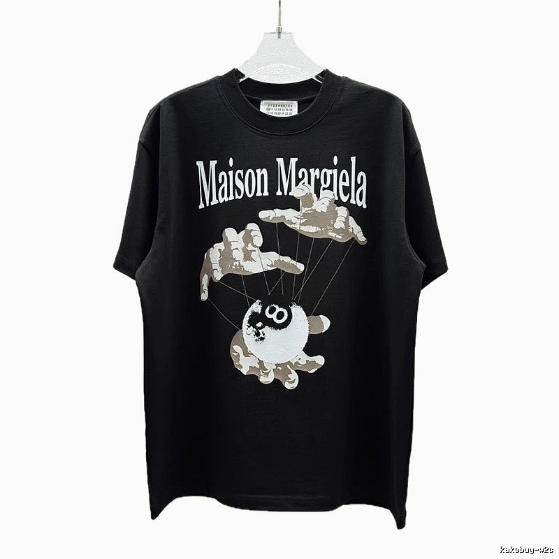 Maison Margiela Puppet Print Trendy Cool Black T-Shirt