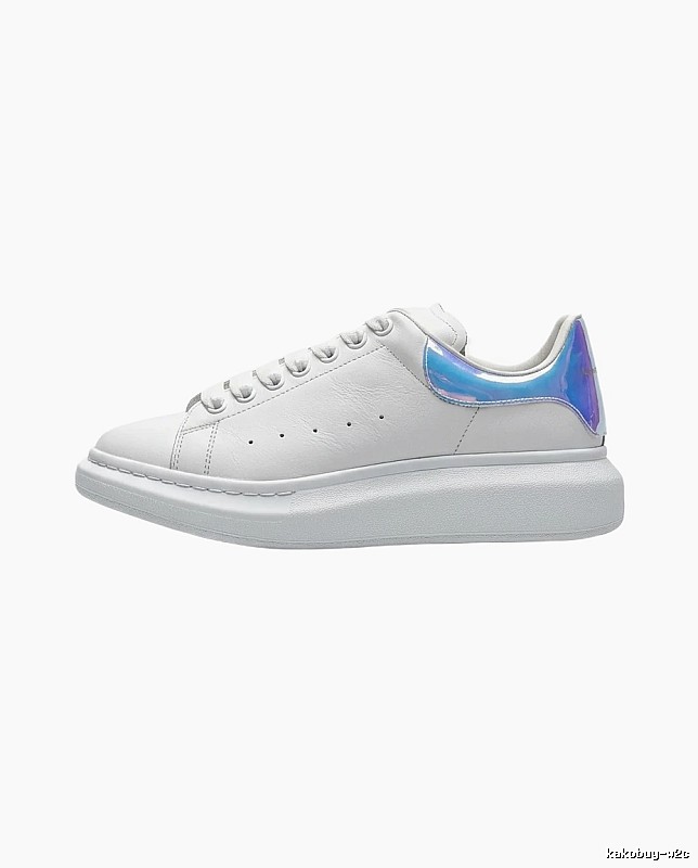 McQueen Blue - Tailed White Sneakers