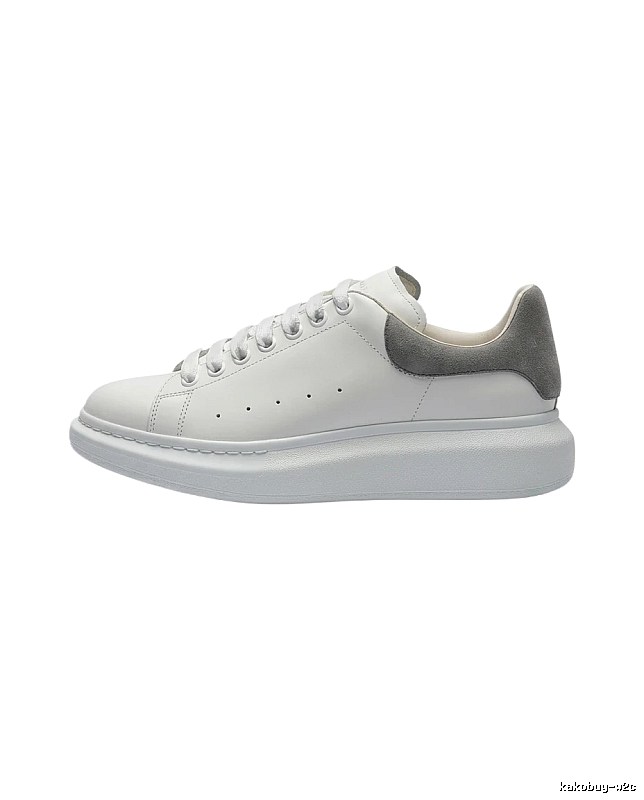 McQueen thick-soled casual white and gray shoes
