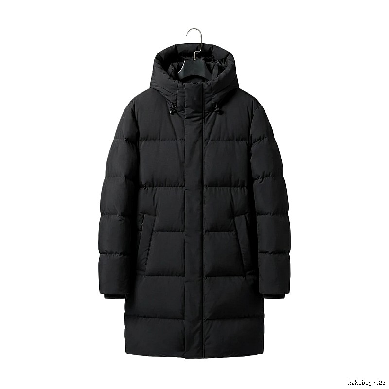MLB long black down jacket