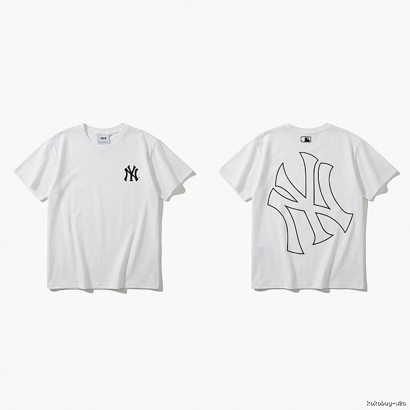 MLB New York Yankees minimalist style white T-shirt