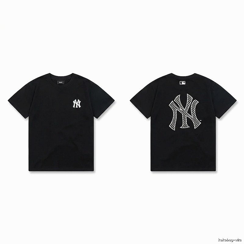 MLB NY Series Trendy and Cool Style Black T-shirt