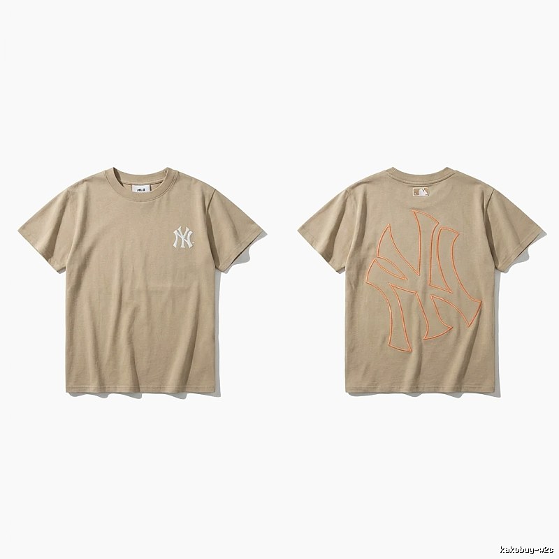 MLB retro style khaki T-shirt