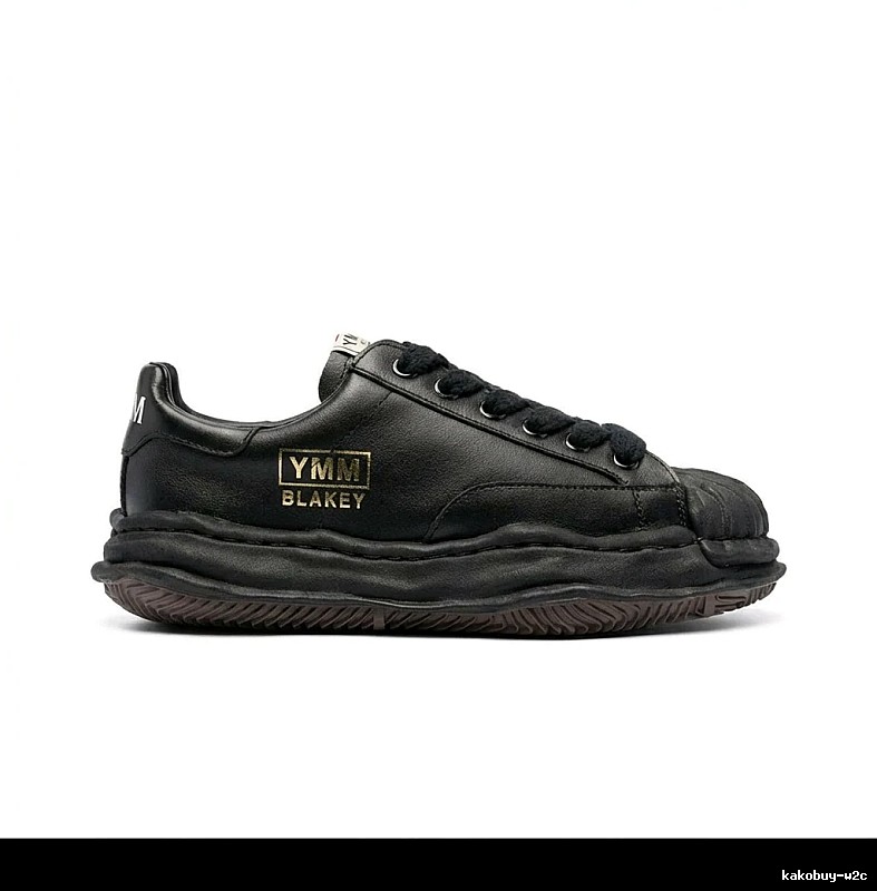 MMY thick-soled retro-style black shoes