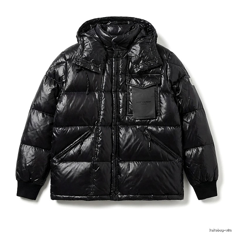 Moncler black trendy and cool down jacket