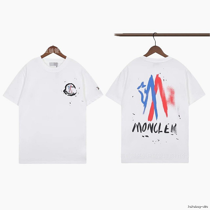 Moncler Graffiti Street Style White Short-sleeve T-shirt