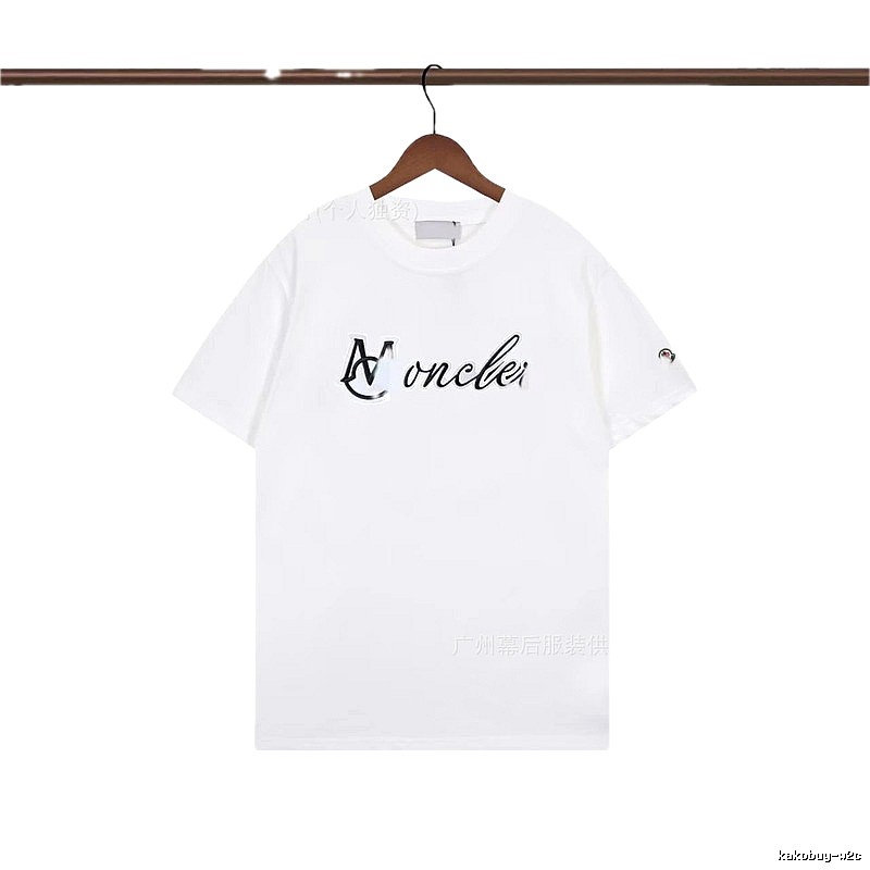 Moncler Letter Print Casual White T-Shirt