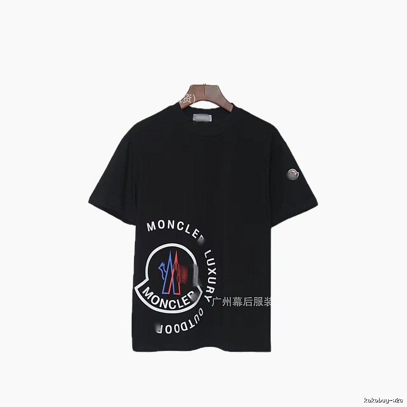 Moncler Outdoor Casual Style Black Short-sleeve T-shirt