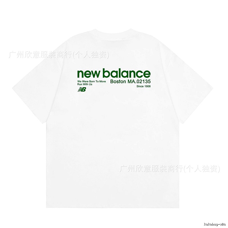 New Balance Vintage Casual Printed White T-Shirt