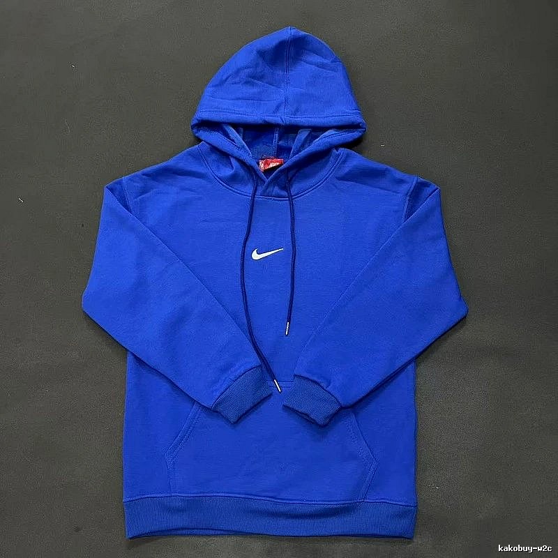 Nike Small Chest-Logo Detail Small-Logo Detail Blue Zip Hoodie Airport Outfit Swoosh