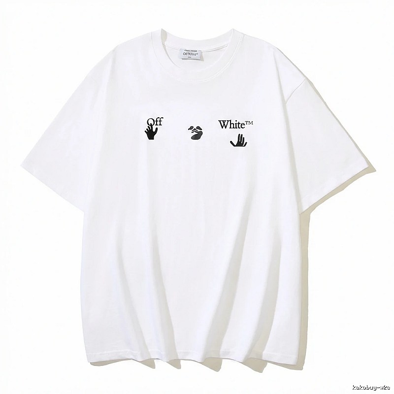 Off-White Gesture Style White T-shirt