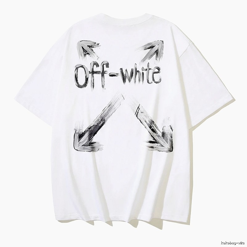 Off-White Graffiti Style White T-shirt