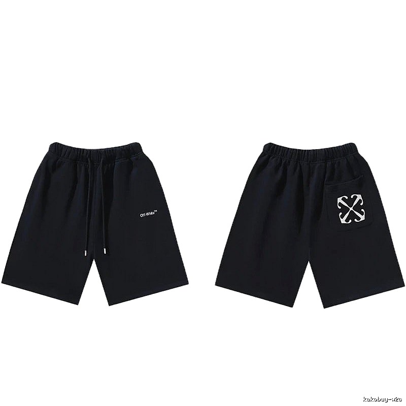 Off-White Style 010 Simple Black Shorts