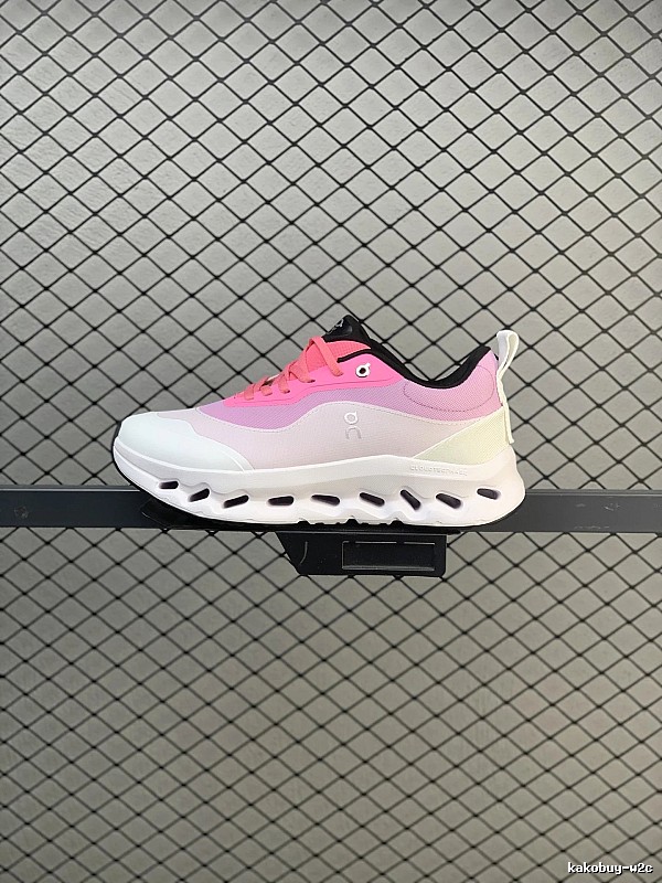 On Cloud Runners with Segmented Sole Pods in Pink