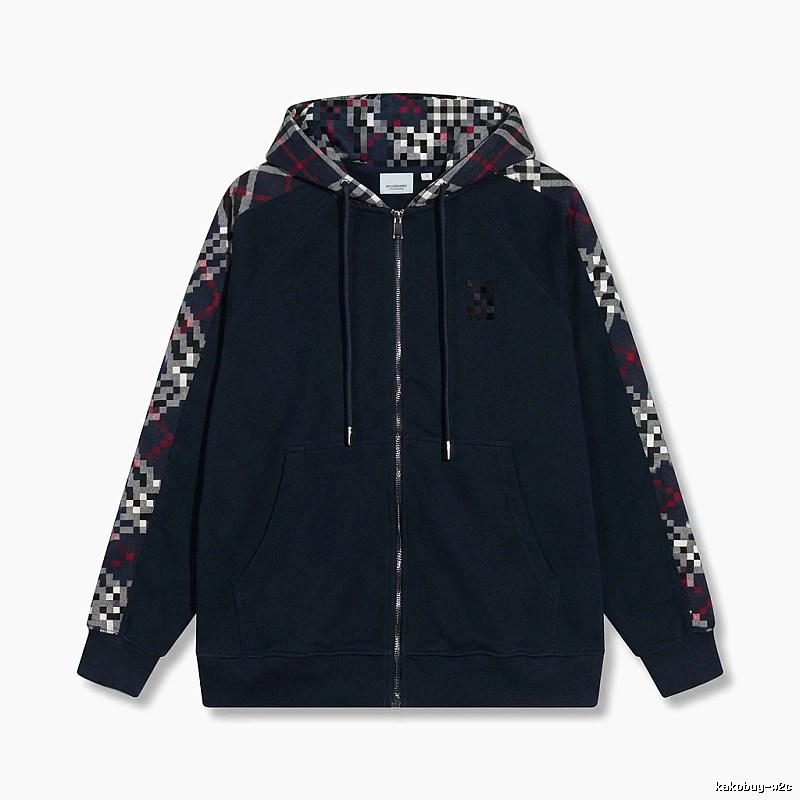 Other checkered patchwork style hoodie