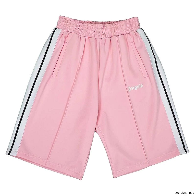 Palm Angels Monogram Track shorts Black Side Stripe for Layered Styling
