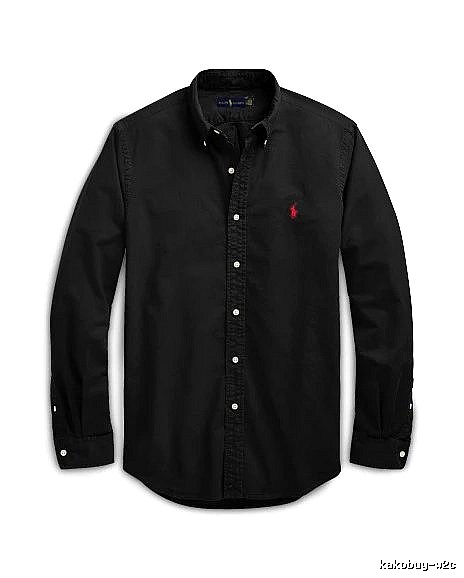 Ralph Lauren Black Button-Down Shirt Weekend Wear