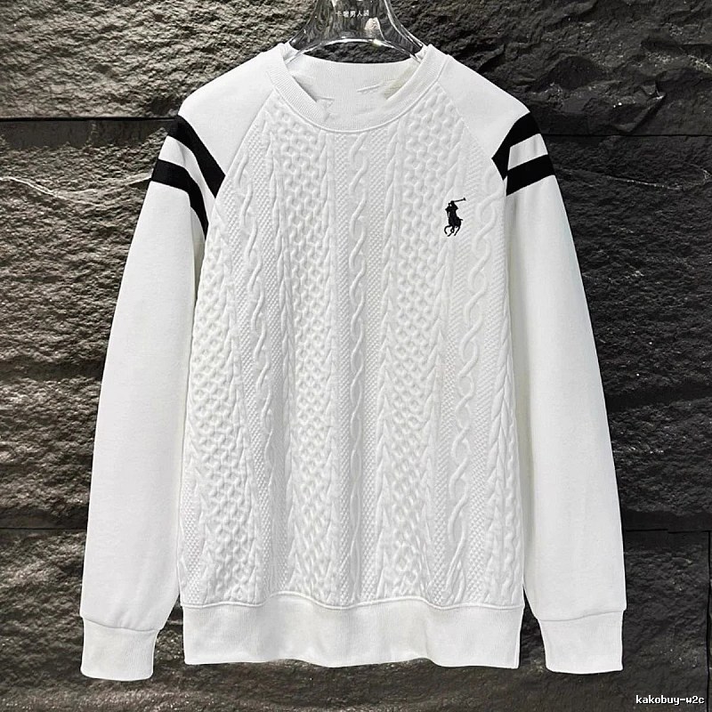 Ralph Lauren knitted retro white sweatshirt