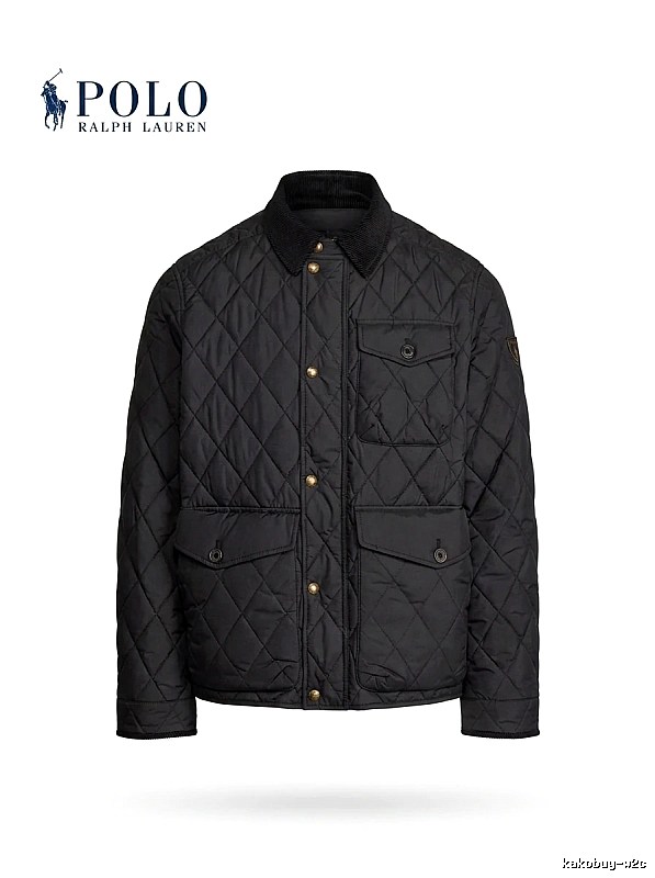 Ralph Lauren Polo Series Black Quilted Cotton Jacket