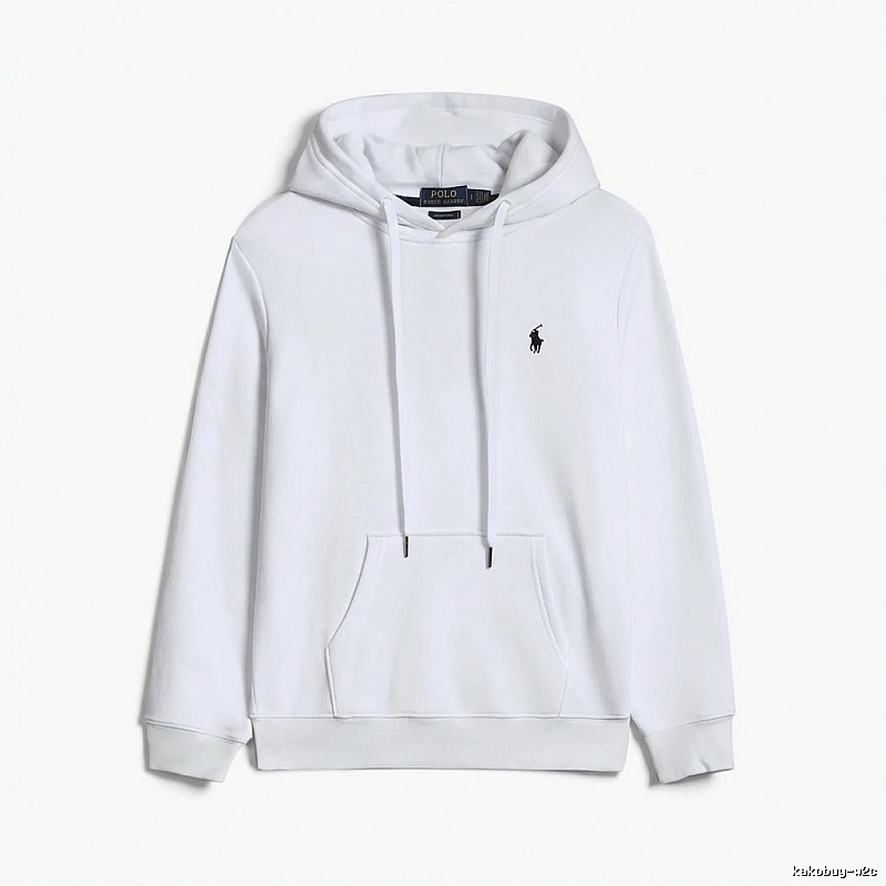 Ralph Lauren Polo white hooded sweatshirt