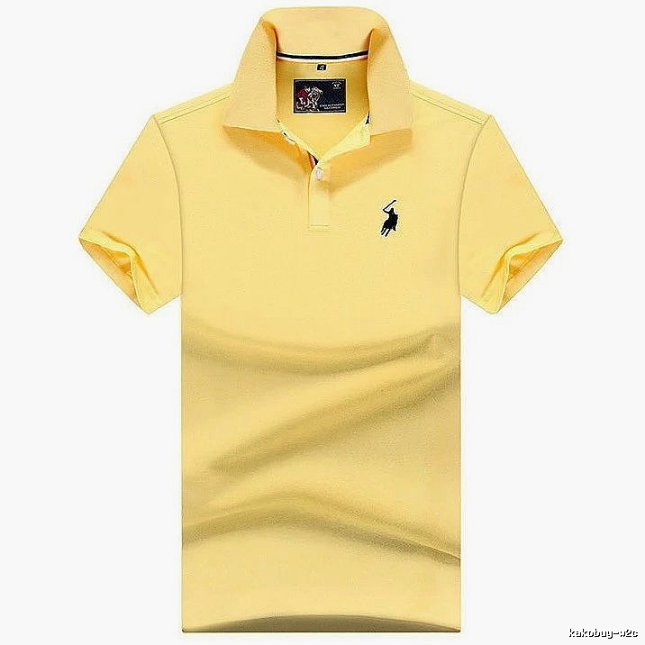 Ralph Lauren Premium Style Yellow polo shirt Bright Yellow Polo for Resort Outfits