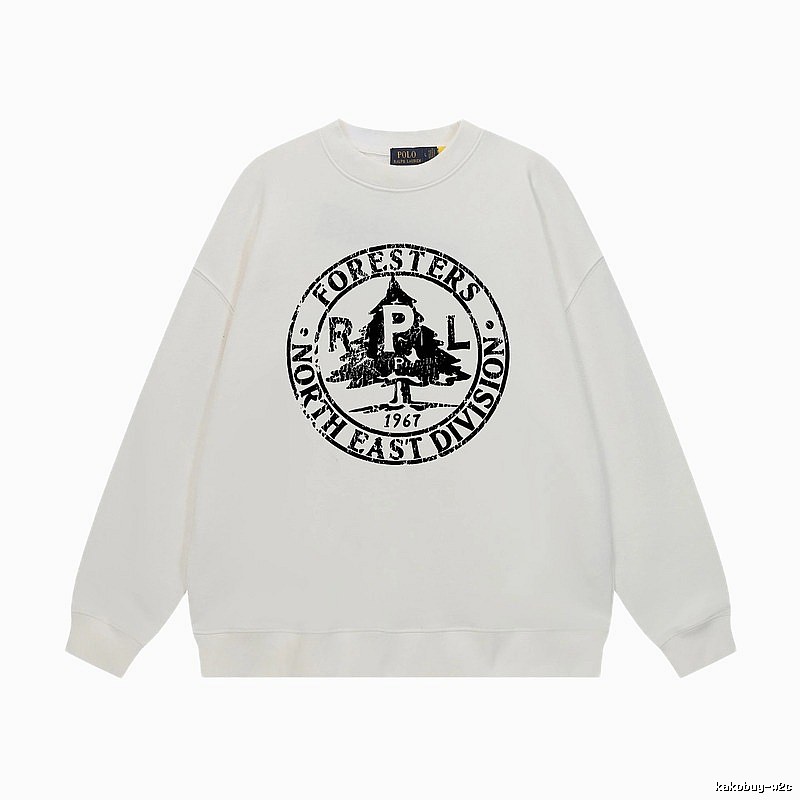 Ralph Lauren retro-style white sweatshirt