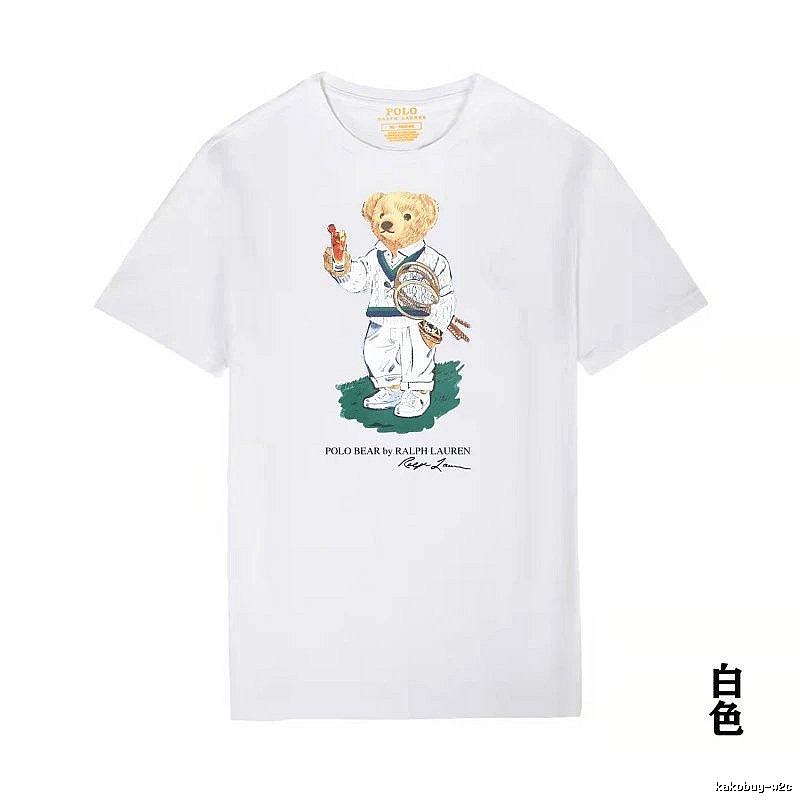 Ralph Lauren Teddy Bear Series White T-shirt
