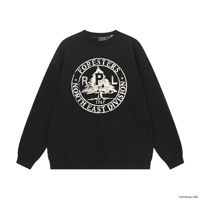 Ralph Lauren vintage-style black sweatshirt