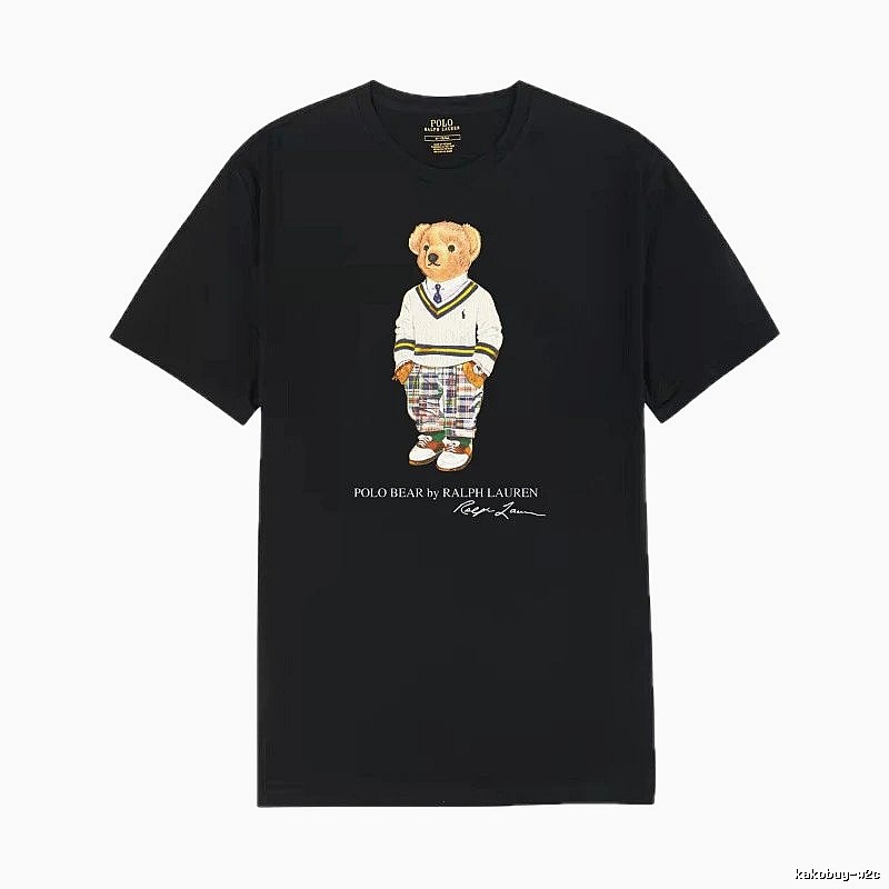 Ralph Lauren's Bear Series Black T-shirt