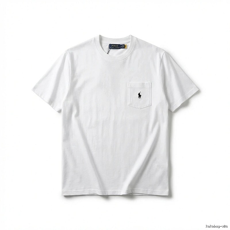 Ralph Lauren's classic and simple style white T-shirt