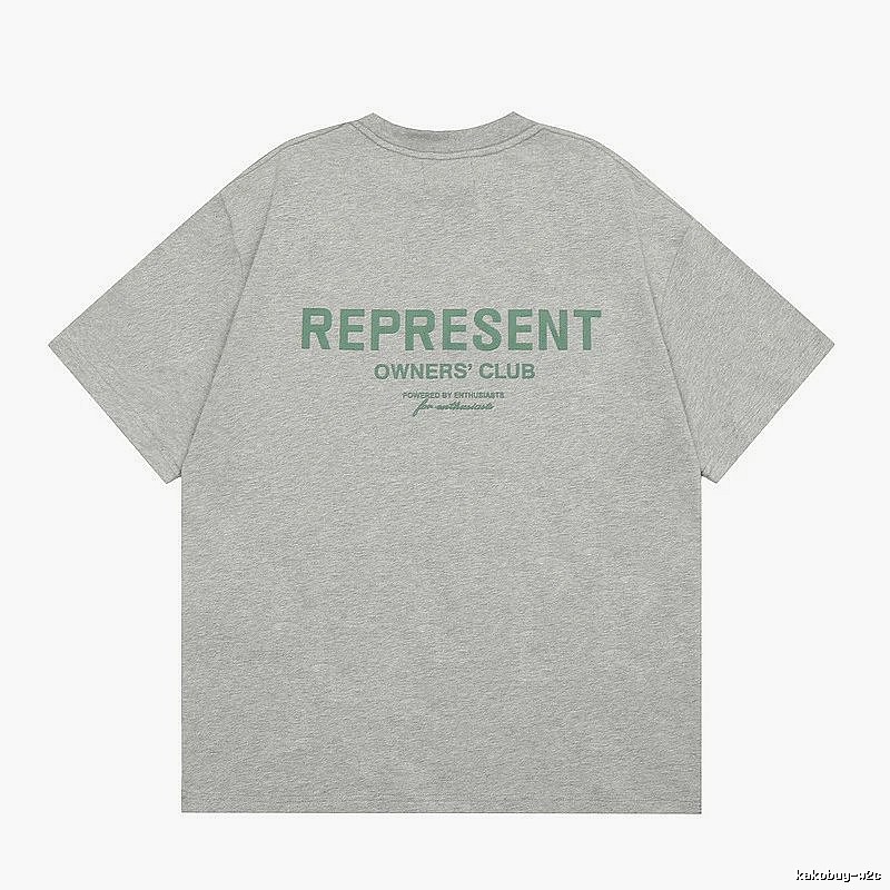 Represent Gray Style 801 Owners Club T-Shirt Casual Layering Logo