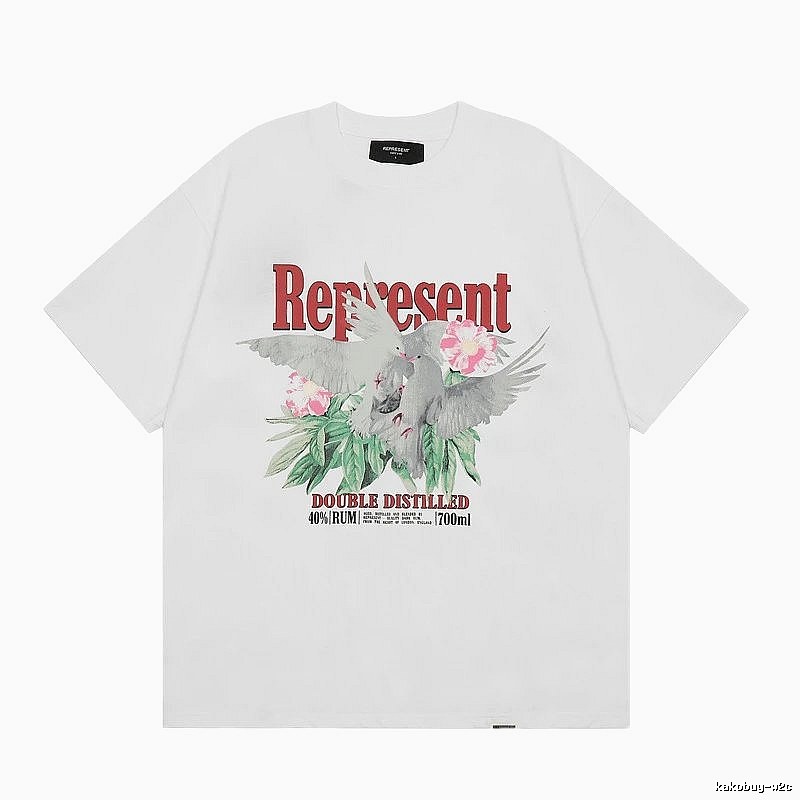 Represent Pigeon Vintage Style White T-shirt