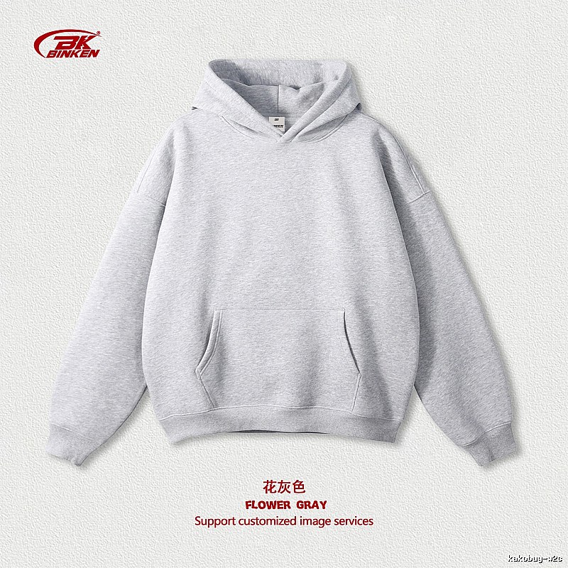 Resort Pullover hoodie Navy Blank Kangaroo for Travel Looks