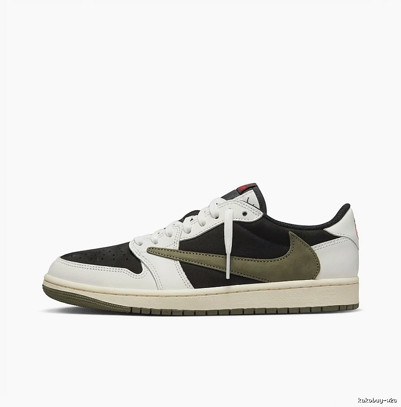 Retro black and white Jordan AJ1 sports shoes