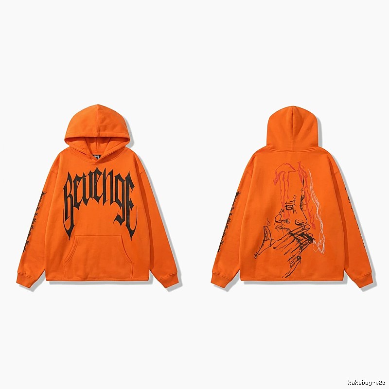 Revenge dark style orange hoodie