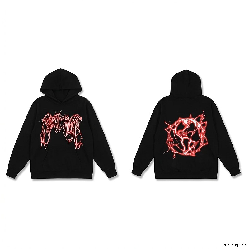 Revenge Dark Style Red Pattern Hoodie