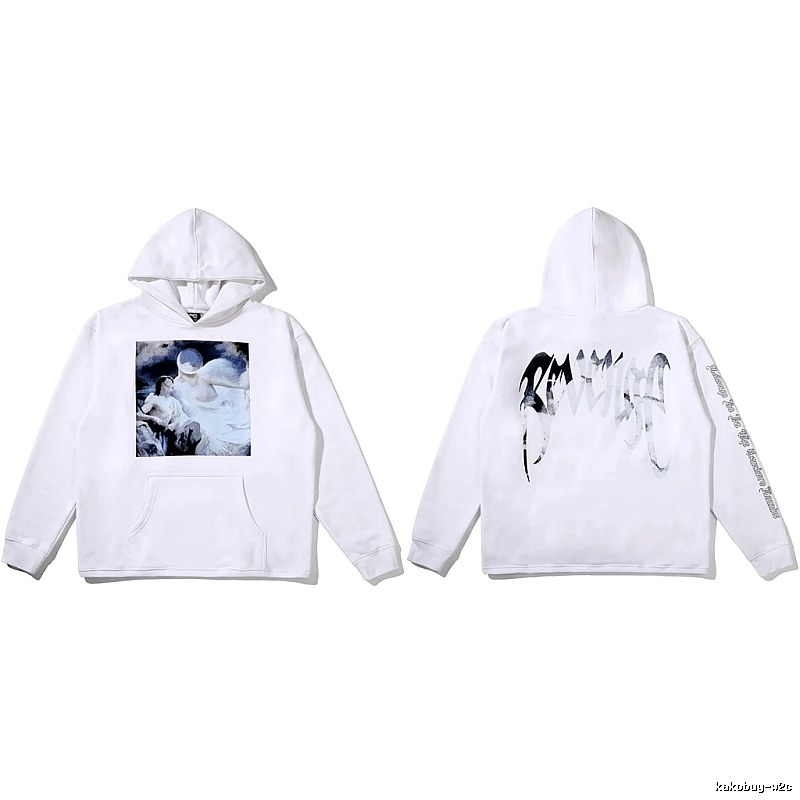 Revenge dark style white hoodie