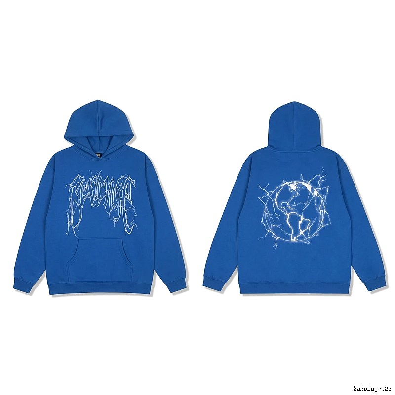 Revenge Lightning Wind Blue Hoodie