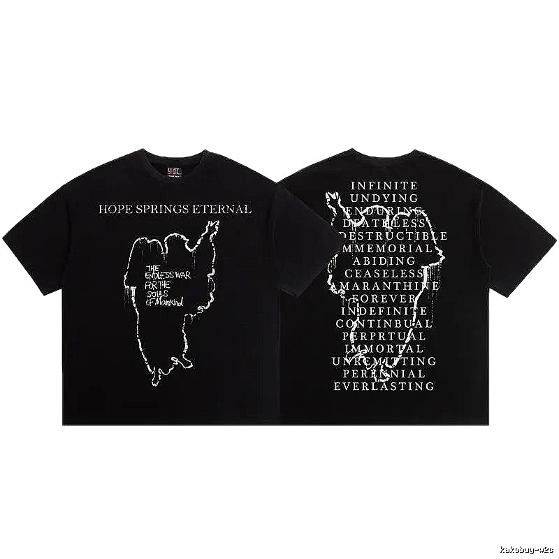SAINT Skull Print Street Style Black T-Shirt