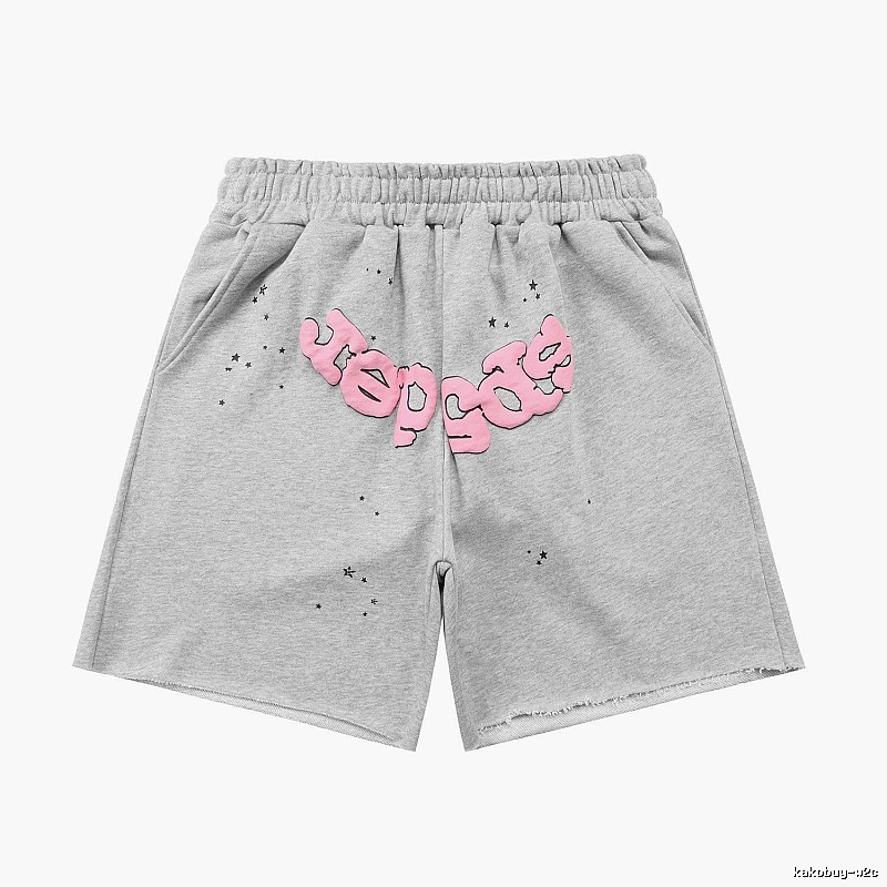 Shorts with Sp5der letter print style