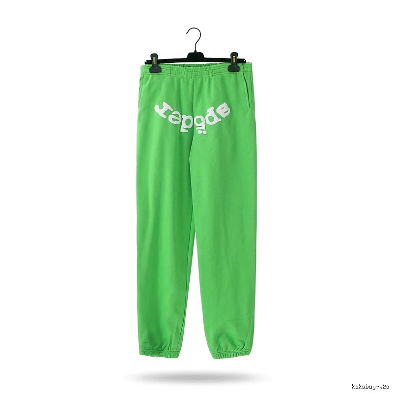 Sp5der Fluorescent Green Trendy Pants