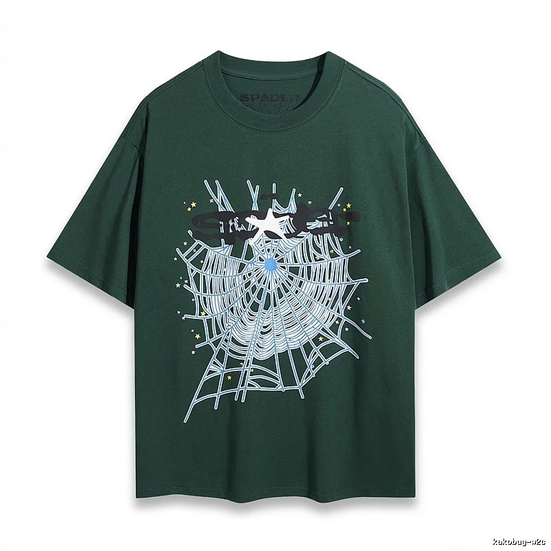 Sp5der Spider Web Print Short-Sleeve T-Shirt