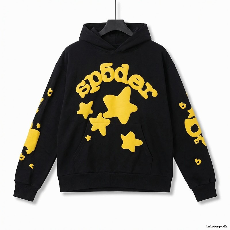Sp5der Trendy and Cool Style Black Hoodie