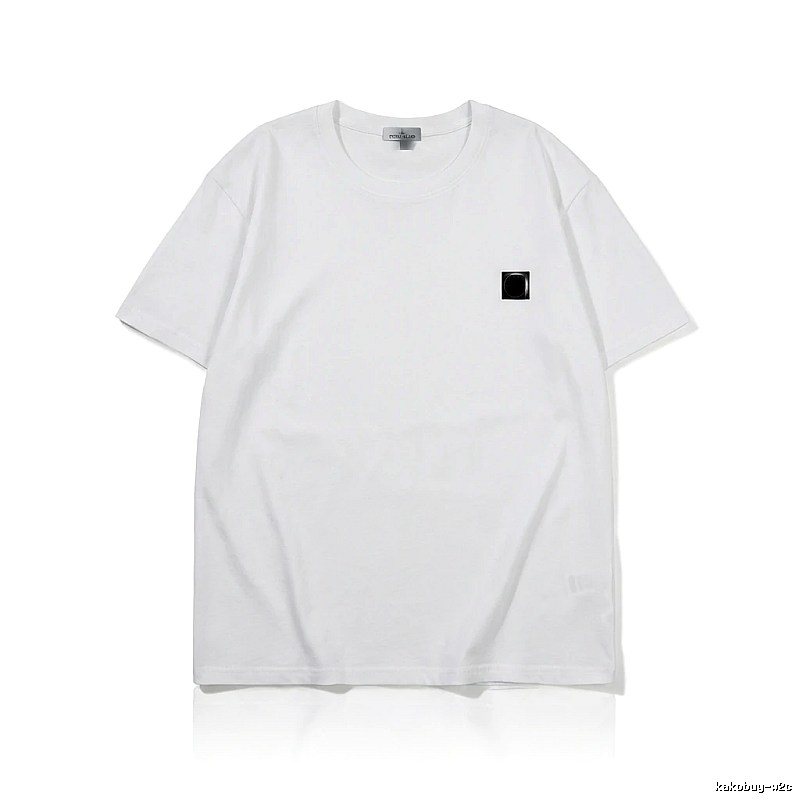 Stone Island minimalist style white T-shirt