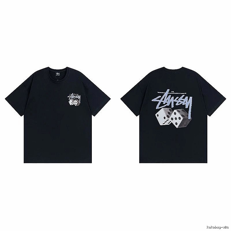 Stussy Black Spider Graphic T-Shirt Layered Outfit Logo