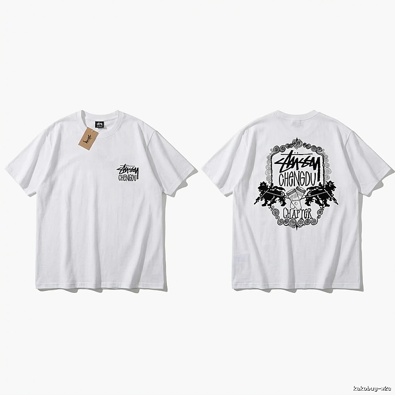 Stussy Chengdu Series Simple White T-shirt